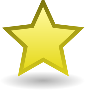 Simple Gold Star Clip Art